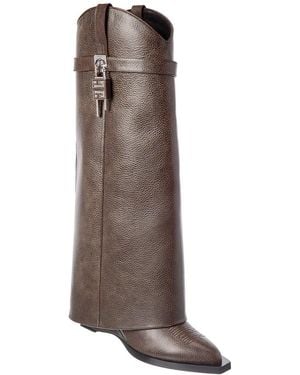 Givenchy Leather Cowboy Boot - Brown