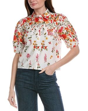 Philosophy Button Down Top - Red