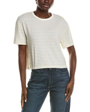 Rag & Bone Lea Stripe Boxy T-Shirt - White