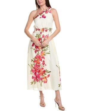 Taylor Ivory Fit & Flare Dress - White