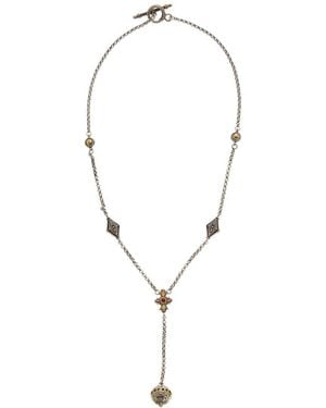 Konstantino Dome & 18K Corundum Toggle Necklace - Metallic