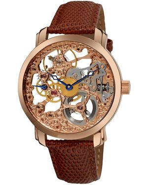 Akribos Xxiv Bravura Davinci Watch - Brown