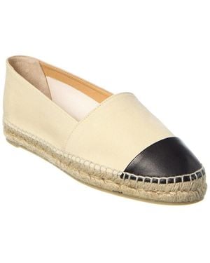 Castañer Katty Canvas & Leather Espadrille - White