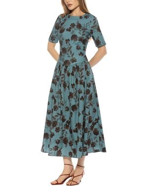 Alexia Admor Rowan Fit And Flare Dress - Blue
