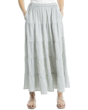 Max Studio Tiered Maxi Skirt - Multicolour