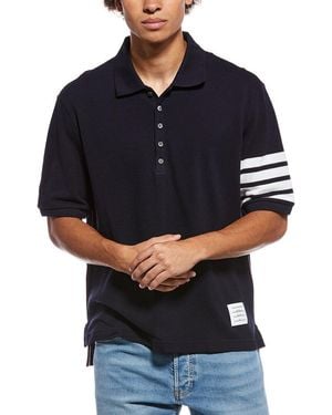 Thom Browne Logo Polo Shirt - Blue