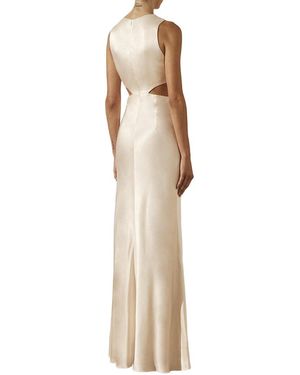 la lune plunged cut out maxi dress Forever Favourite Our signature silhouette now reimagined in timeless Cream. Shop the La Lune Plunged Cross Back Midi Dress at the link in bio. #ShonaJoy