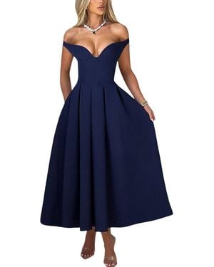 VIBI Midi Dress - Blue