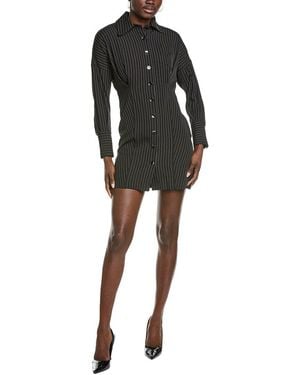 Kenneth Cole Drop Shoulder Shirtdress - Black