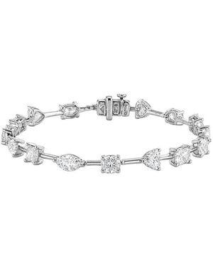 Lab Grown Diamonds 14K 12.00 Ct. Tw. Lab-Grown Diamond Fashion Bracelet - White
