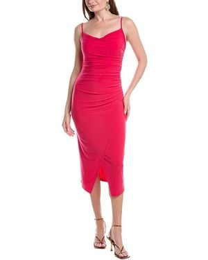 Laundry By Shelli Segal Midi Dress - Red