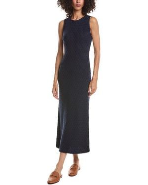 Theory Textured Maxi Dress - Black