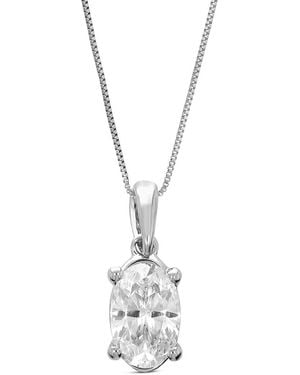 Amairah 14K 0.66 Ct. Tw. Lab-Grown Diamond Pendant Necklace - White