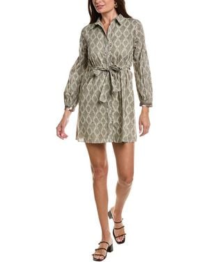 Garrie B Balloon Sleeve Shirtdress - Multicolour