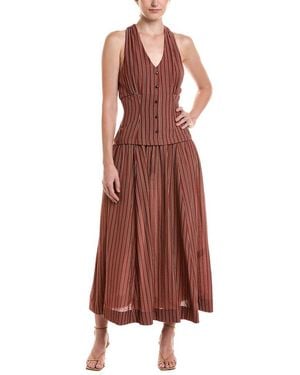 Taylor Midi Dress - Brown