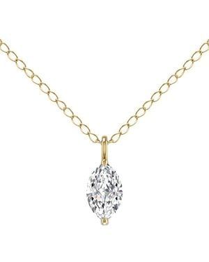 Lab Grown Diamonds 14K 0.50 Ct. Tw. Lab Grown Diamond Necklace - Metallic