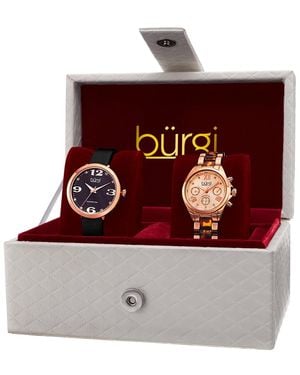 Burgi Burgi Set Of Two Watches - Multicolor