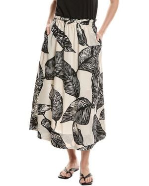 Ellen Tracy Pull On Midi Skirt - Green