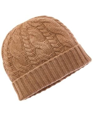 Sofiacashmere Sofiacashmere Cable Cashmere Hat - Brown