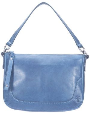 Frye Melissa Leather Crossbody - Blue