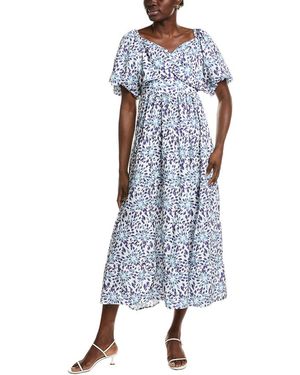 IPPONELLI Tiered Midi Dress - Blue