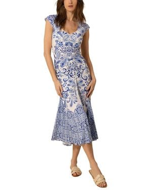 Hale Bob Alia Midi Dress - Blue