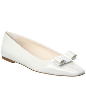 Ferragamo Anz Patent Flat - White