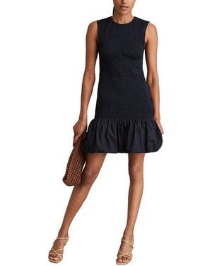 Reiss Belinda Shirred Detail Shirtdress - Blue