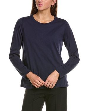 Eileen Fisher Round Neck T-Shirt - Blue