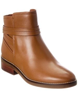 Cole Haan Rosalyn Waterproof Ankle Strap Leather Boot - Brown