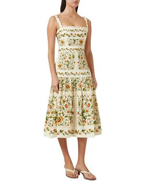 AMINA GLAM Midi Dress - Yellow