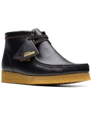 Clarks Wallabee Leather Boot - Blue