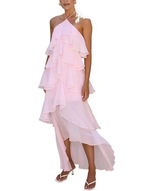 CAMILA BLANCO Solid Maxi Dress - Pink