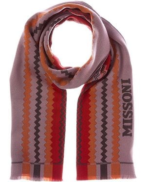 Missoni Dnu Pack Wool Scarf - Red