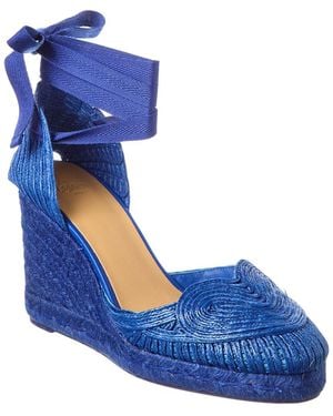 Castañer Cacia C Wedge Sandal - Blue