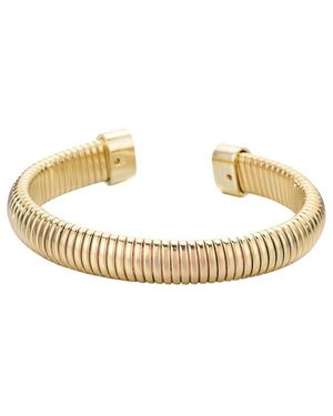 Adornia Omega Coil Cuff Bracelet - Metallic