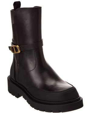 Dior Empreinte Leather Boot - Black