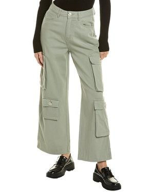 Gracia Olive Baggy Cargo Jean - Green