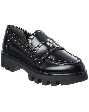 Tory Burch Mini Everly Chunky Leather Loafer - Black