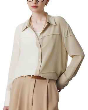 Adele Berto Silk Shirt - Natural