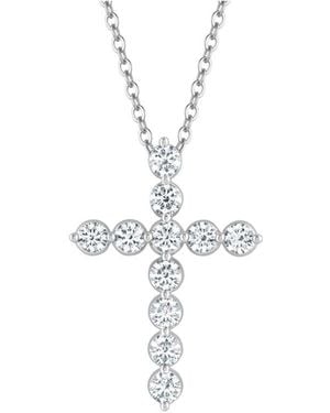 Lab Grown Diamonds 14K 2.00 Ct. Tw. Lab-Grown Diamond Cross Pendant - White