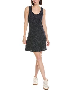 ATM Sweetheart Henley Dress - Black