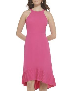 Kensie Woven Midi Dress - Pink