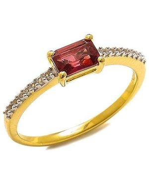 TIRAMISU 10K 0.82 Ct. Tw. Gemstone Ring - Metallic