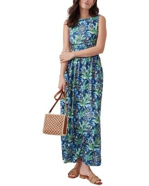 J.McLaughlin Aretha Silk-Blend Dress - Blue