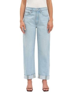 Daze Denim Venice Slow Dance High Rise Barrel Leg Jean - Blue