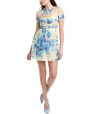 Valentino Silk Mini Dress - Blue