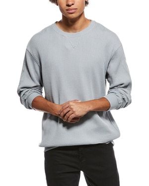 COSTA APPAREL Del Mar Thermal Crewneck Pullover - Grey