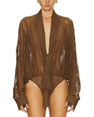 Adele Berto Bodysuit - Brown