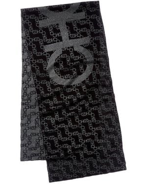 Jimmy Choo Wool-Blend Scarf - Black